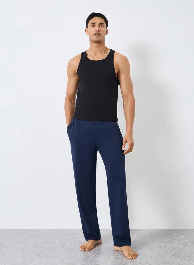 Styli  Pack of 2 - Cotton Plain Pyjama for Men | Best Price UAE
